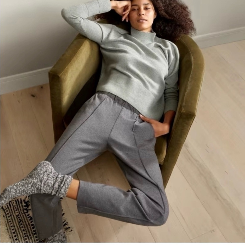 Everlane The Dream Pant Trouser Gray Cotton Business Casual  | Size XS